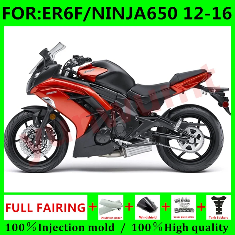 Новый комплект обтекателей из АБС-пластика, подходит для Kawasaki ER6F Ninja 650 2012 2013 2014 2015 650R 12 13 14 15 16, обтекатель кузова, оранжевый, черный
Новый комплект обтекателей из АБС-пластика, подходит для Kawasaki ER6F Ninja 650 2012 2013 2014 2015 650R 12 13 14 15 16, обтекатель кузова, оранжевый, черный