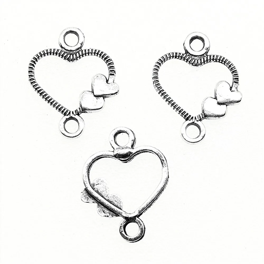 50pcs 13x10mm Heart connectors jewelry finding & components 
50pcs 13x10mm Heart connectors jewelry finding & components
