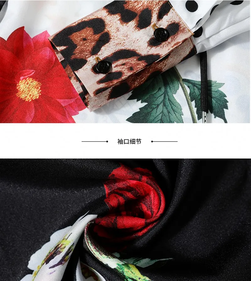 2021 Summer Elegant women Dresses Turn-down Collar Leopard Dots Floral Print Long sleeve single breasted Casual dress
2021 Summer Elegant women Dresses Turn-down Collar Leopard Dots Floral Print Long sleeve single breasted Casual dress