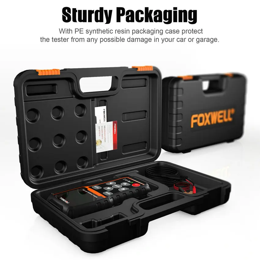 Foxwell BT705 12V 24V Car Battery Tester Automotive teste AGM GEL Type Car Truck Flooded AGM GEL Battery Tools
Foxwell BT705 12V 24V Car Battery Tester Automotive teste AGM GEL Type Car Truck Flooded AGM GEL Battery Tools
