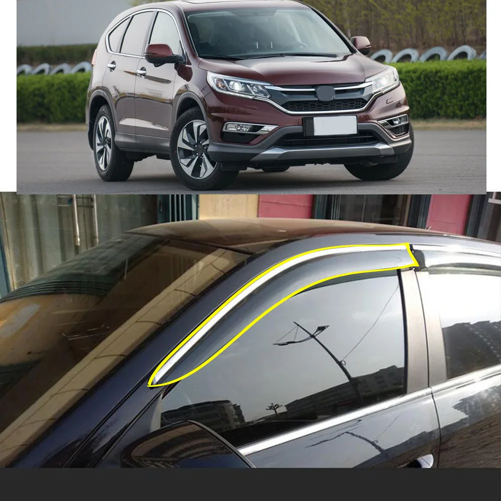 Car Body Styling Sticker Plastic Window Glass Wind Visor Rain/Sun Guard Vent Parts For Honda CRV CR-V 2012 2013 2014 2015 2016
Car Body Styling Sticker Plastic Window Glass Wind Visor Rain/Sun Guard Vent Parts For Honda CRV CR-V 2012 2013 2014 2015 2016