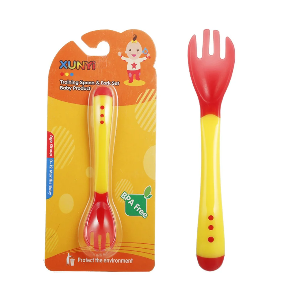 6pcs Baby Tableware Spoon Fork Temperature Sensing Spoon Fork Colorful Baby Tableware for Girl Boy (Blue Spoon, Pink Spoon, Yell
6pcs Baby Tableware Spoon Fork Temperature Sensing Spoon Fork Colorful Baby Tableware for Girl Boy (Blue Spoon, Pink Spoon, Yell