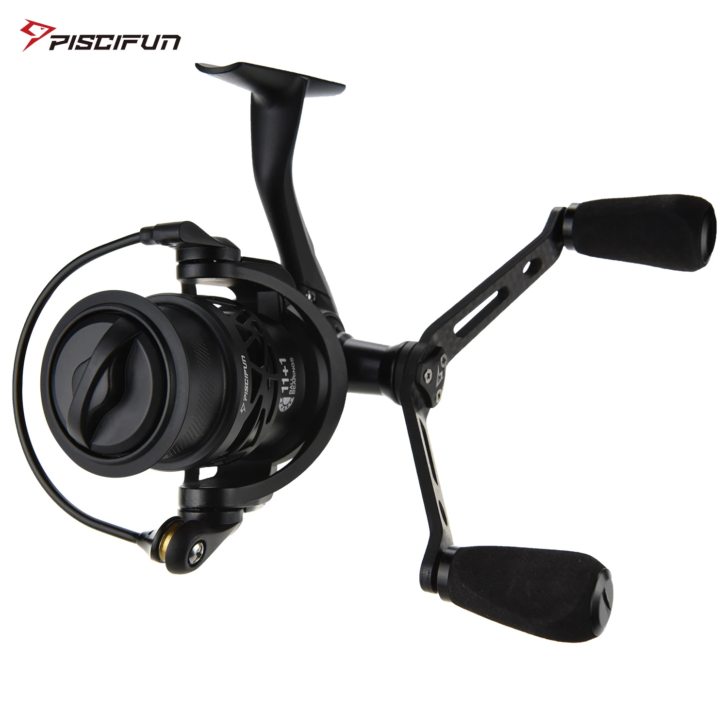 Спиннинговая катушка Piscifun Carbon X двойная ручка углерод Сверхлегкий 245 г для