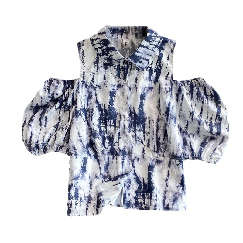 of 2021 the new niche tie-dye off-the-shoulder POLO collar of tall waist show thin female joker brief paragraph shirt
of 2021 the new niche tie-dye off-the-shoulder POLO collar of tall waist show thin female joker brief paragraph shirt