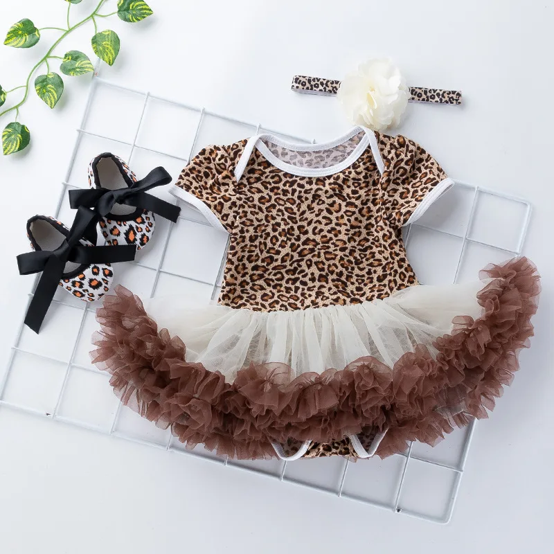 Summer New 0-24M Baby Girls Short Sleeve Leopard Zebra Pattern Print Romper Dress Infant Soft Toddler Shoes Sets with Headwear
Summer New 0-24M Baby Girls Short Sleeve Leopard Zebra Pattern Print Romper Dress Infant Soft Toddler Shoes Sets with Headwear