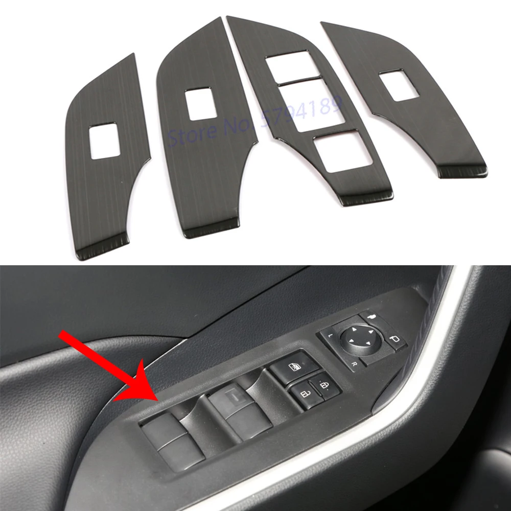 For Toyota Rav4 RAV 4 2019 2020 Car Window Glass Switch Cover Panel Trim Stainless Steel Interior Accessories
For Toyota Rav4 RAV 4 2019 2020 Car Window Glass Switch Cover Panel Trim Stainless Steel Interior Accessories