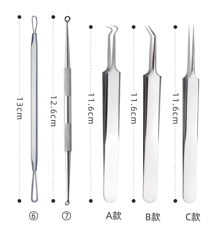 Stainless Steel Prevent Allergy Acne Double Headed Beauty Tool Blackhead Remover Squeeze Acne Black Head Remover Tool Suit
Stainless Steel Prevent Allergy Acne Double Headed Beauty Tool Blackhead Remover Squeeze Acne Black Head Remover Tool Suit