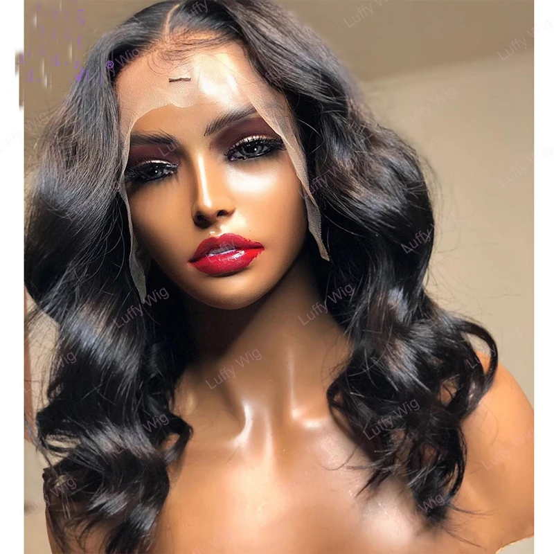 Black Color Soft Natural Wave Long Glueless Lace Front Wig High Temperature For Black Women With Baby Hair 180%Density 26Inch
Black Color Soft Natural Wave Long Glueless Lace Front Wig High Temperature For Black Women With Baby Hair 180%Density 26Inch