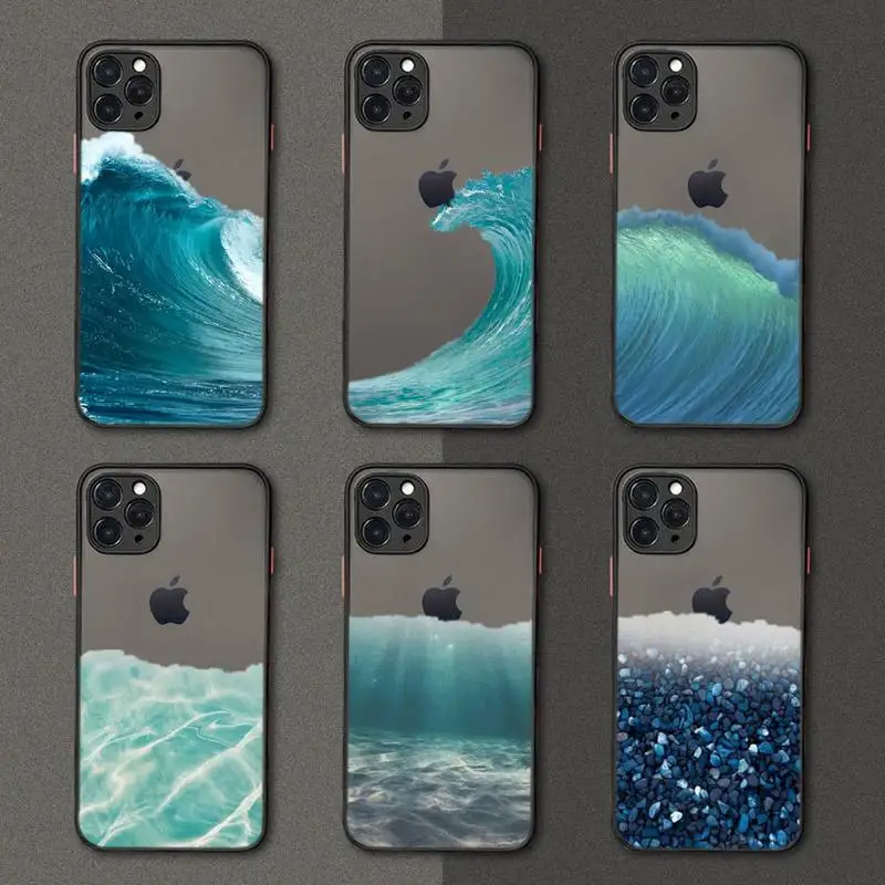 The Beautiful Sea Water Wave Phone Case Black Transparent Matte For IPhone 7 8 11 12 S Mini Pro X XS XR MAX Plus Cover Shell
The Beautiful Sea Water Wave Phone Case Black Transparent Matte For IPhone 7 8 11 12 S Mini Pro X XS XR MAX Plus Cover Shell