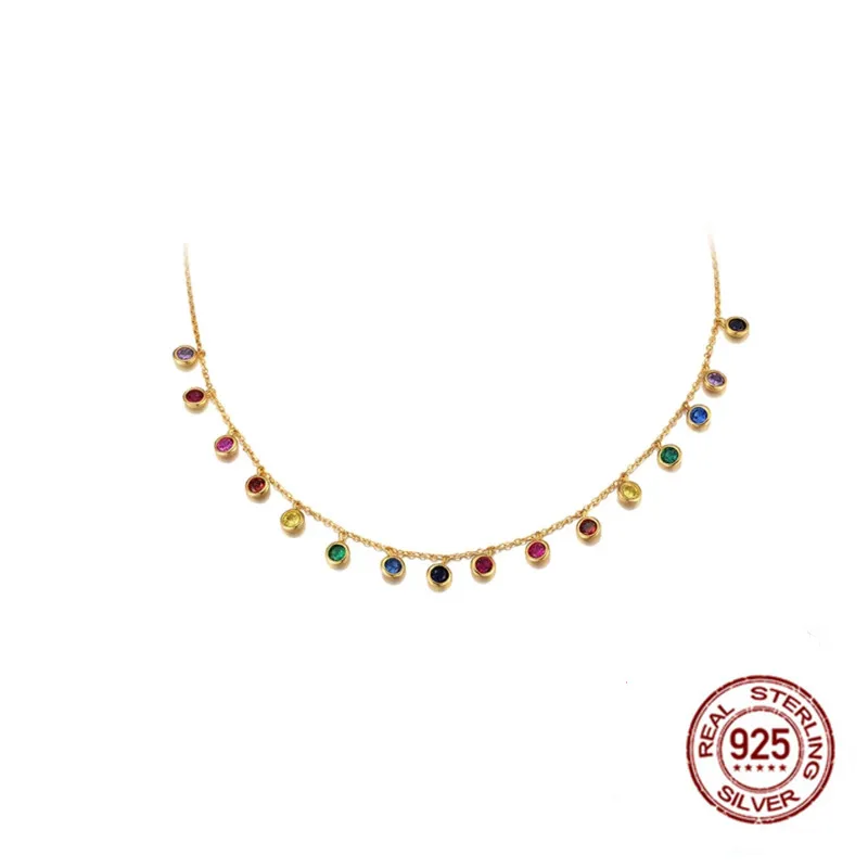 ZHUOY Ins Wind14K Yellow Gold Multi Color Gemstone Chain Necklace Pendant Women Fine Jewelry for Rainbow Clavicle Chain
ZHUOY Ins Wind14K Yellow Gold Multi Color Gemstone Chain Necklace Pendant Women Fine Jewelry for Rainbow Clavicle Chain