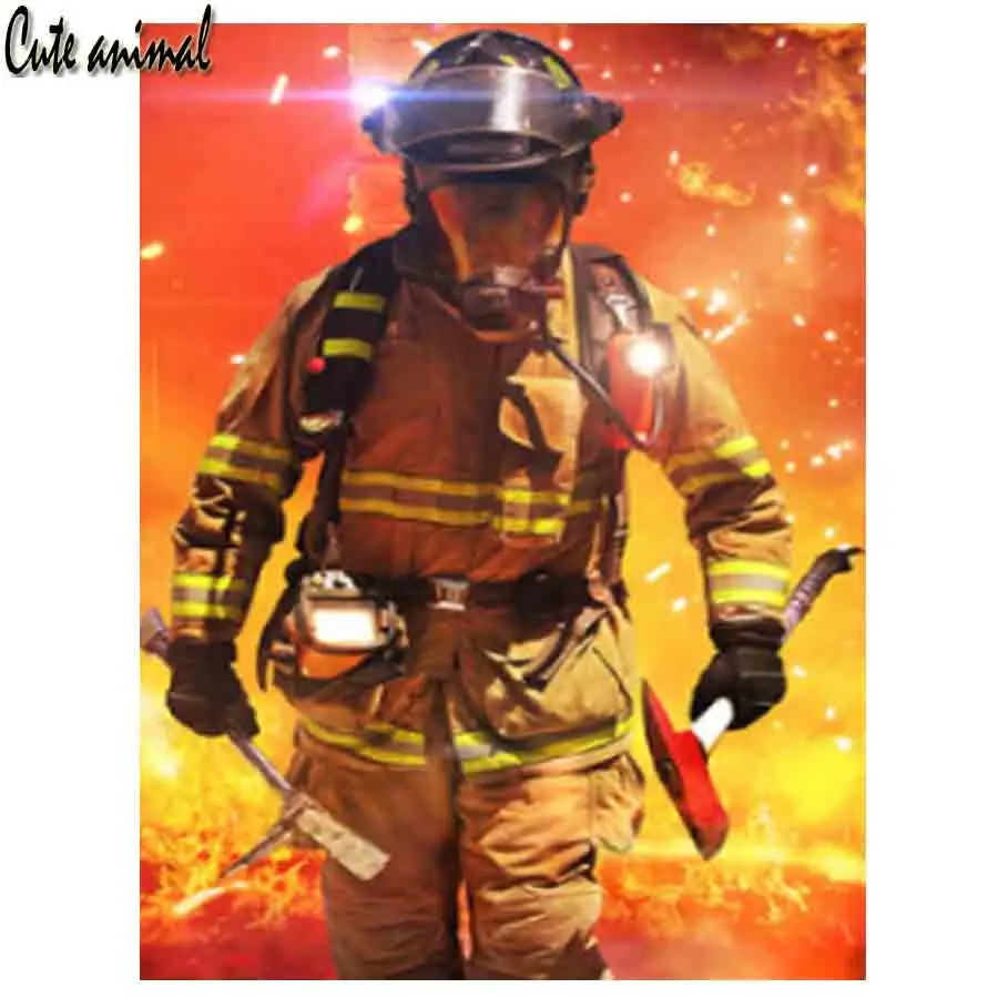 DIY 5D Diamond Painting Diamond Embroidery Fireman Firefighter Diamond Mosaic Full Rhinestone Icons Cross Stitch Kits Decoration
DIY 5D Diamond Painting Diamond Embroidery Fireman Firefighter Diamond Mosaic Full Rhinestone Icons Cross Stitch Kits Decoration