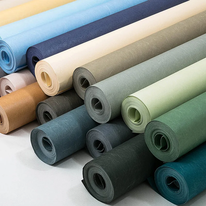 Modern minimalist non-woven pure color blue and green plain wallpapers bedroom living room TV background Nordic wallpaper
Modern minimalist non-woven pure color blue and green plain wallpapers bedroom living room TV background Nordic wallpaper