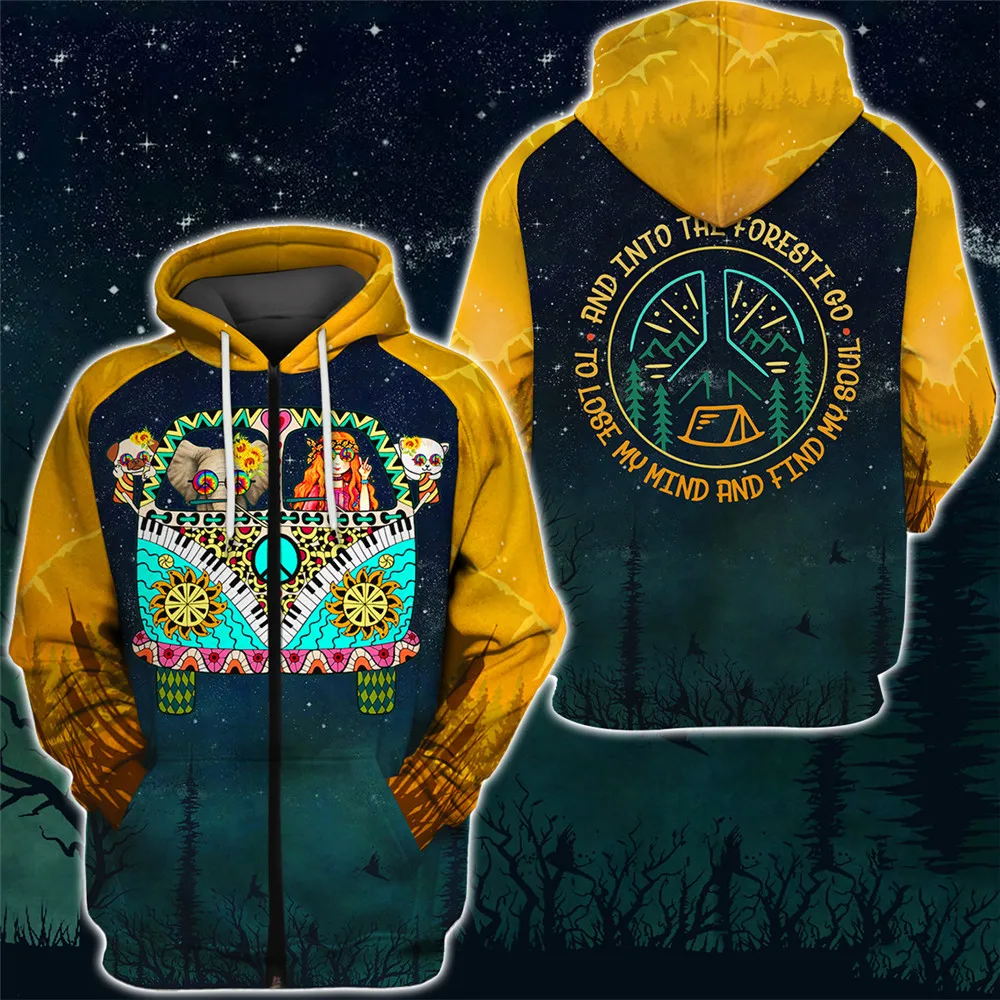 Stitching design creative pattern 3D printing men's casual fashion zipper hooded sweatshirt
Stitching design creative pattern 3D printing men's casual fashion zipper hooded sweatshirt