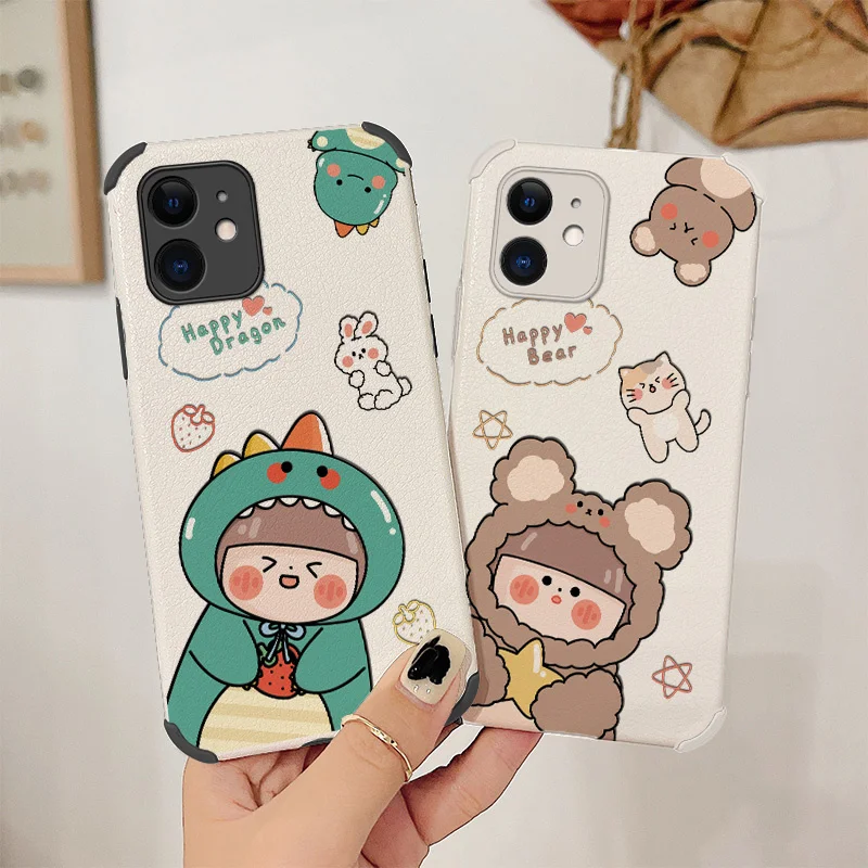 Happy Bear Girl Phone Case For iPhone 12 Pro Max mini 12Mini 12pro 12promax Liquid Silicone Cover
Happy Bear Girl Phone Case For iPhone 12 Pro Max mini 12Mini 12pro 12promax Liquid Silicone Cover