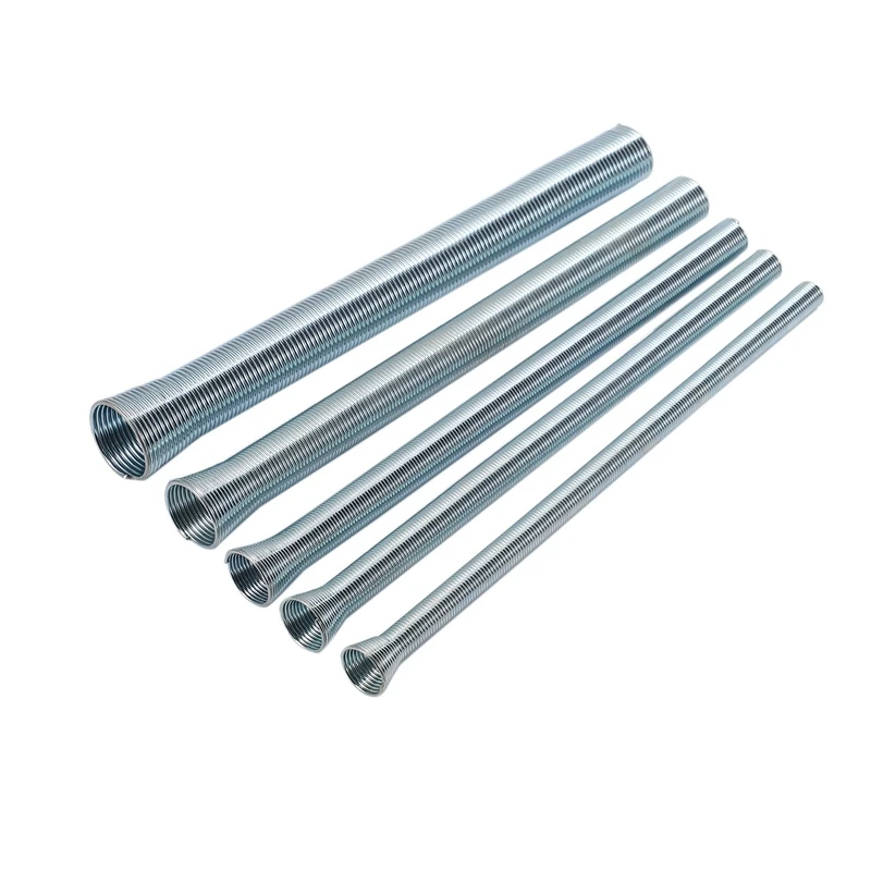 5 шт. пружинный трубогиб 210 мм пружинный трубогиб 1/4inch-5/8 дюймов пружинный стальной для медной алюминиевой трубы гибкая ручка 
5 шт. пружинный трубогиб 210 мм пружинный трубогиб 1/4inch-5/8 дюймов пружинный стальной для медной алюминиевой трубы гибкая ручка