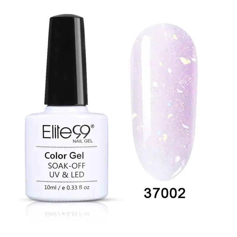 Elite99 10ml Crystal Shell Gel Nail Polish Soak Off Shimmer Glitter Vernis Semi Permanent Hybrid Varnish For Art | Красота и здоровье