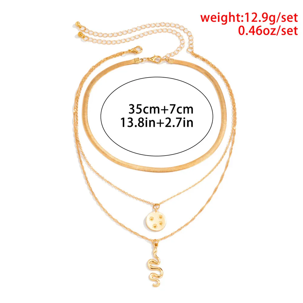 Cosysail 2Pcs/Set Multilayer Snake Pendant Necklace for Female Gold Color Unique Snake Chain Choker Necklace Statement Jewelry
Cosysail 2Pcs/Set Multilayer Snake Pendant Necklace for Female Gold Color Unique Snake Chain Choker Necklace Statement Jewelry