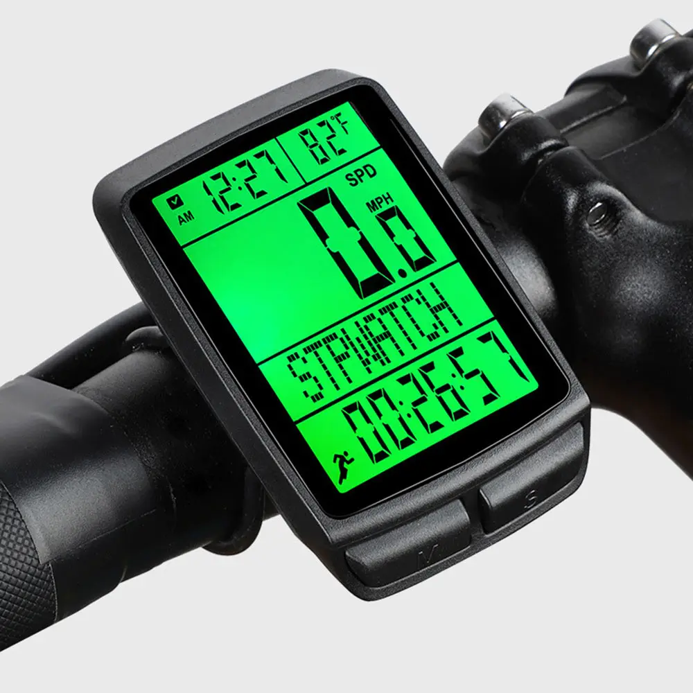 LED Waterproof Bicycle Computer Wireless 5 Language Cycling Bike Odometer Stopwatch Speedometer 2.1in Bike Computer
LED Waterproof Bicycle Computer Wireless 5 Language Cycling Bike Odometer Stopwatch Speedometer 2.1in Bike Computer