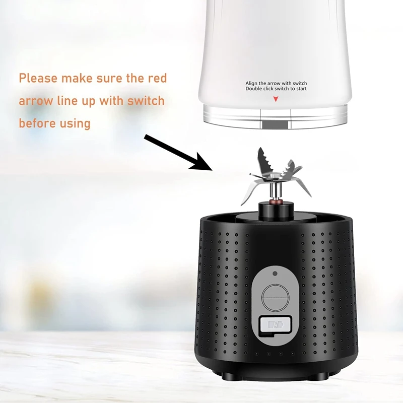 Portable Blender Personal Size Blender for Smoothies, Juice and Shakes, Mini Blender with 4000MAh Rechargeable Battery
Portable Blender Personal Size Blender for Smoothies, Juice and Shakes, Mini Blender with 4000MAh Rechargeable Battery