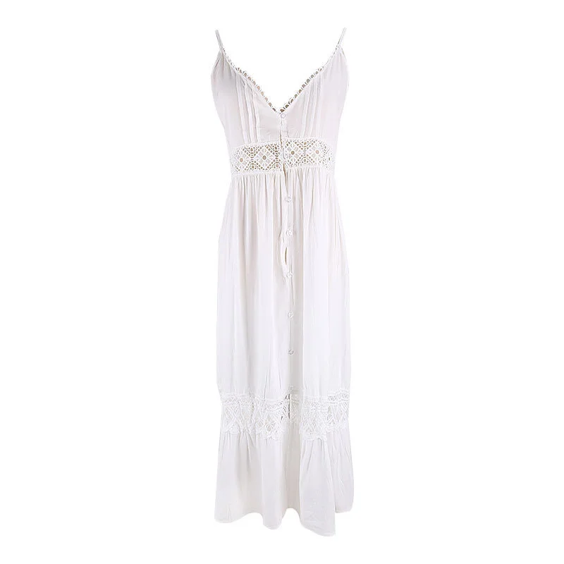 New sexy suspender lace long skirt beach skirt holiday long skirt bikini blouse sunscreen dress
New sexy suspender lace long skirt beach skirt holiday long skirt bikini blouse sunscreen dress
