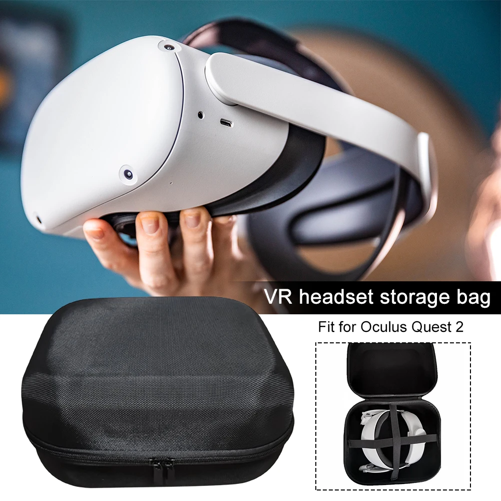 VR сумка для хранения гарнитуры портативный чехол с ремешком, водонепроницаемый, подходит для Oculus Quest 2 
VR сумка для хранения гарнитуры портативный чехол с ремешком, водонепроницаемый, подходит для Oculus Quest 2
