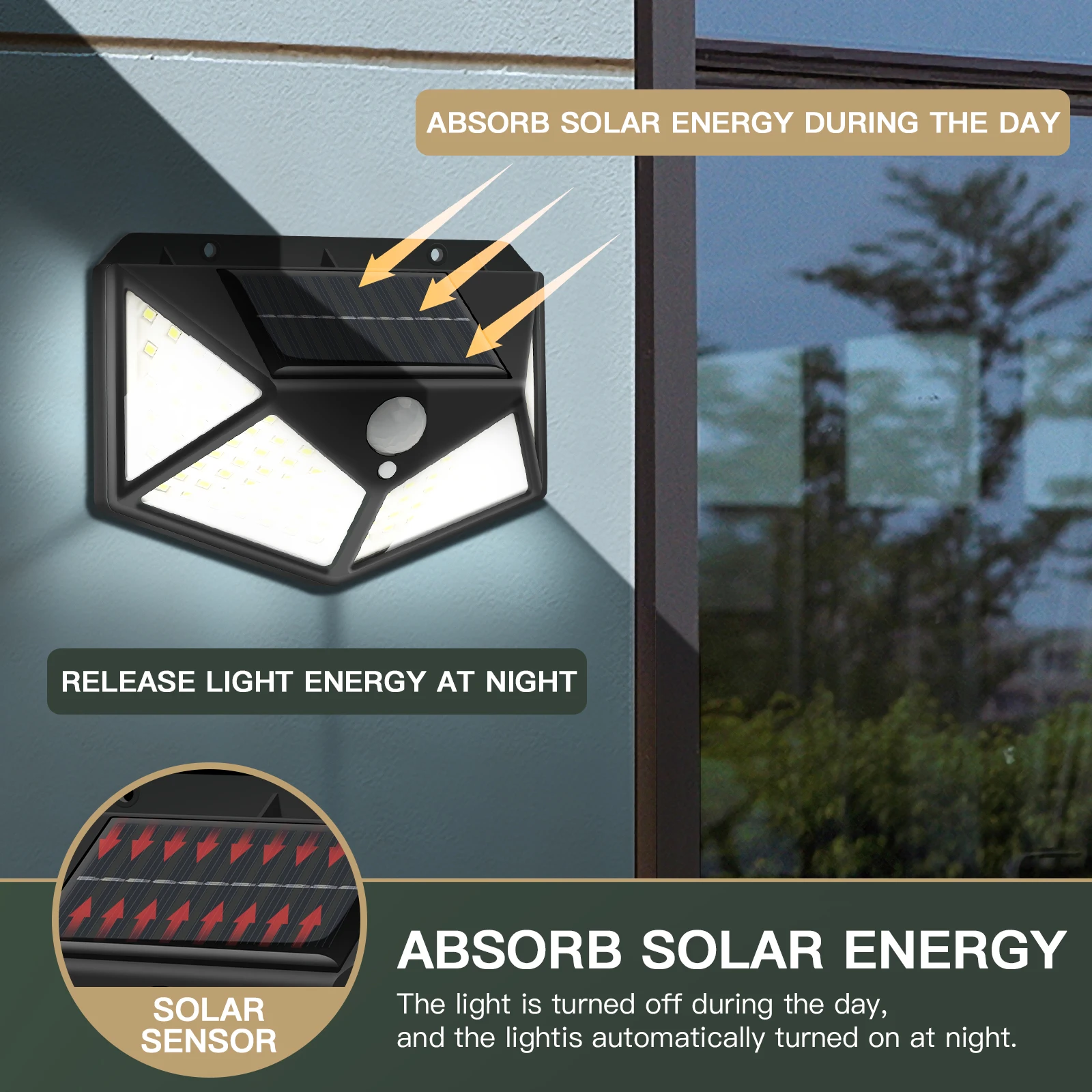 30 100 LED Solar Light Outdoor Solar Lamp with Motion Sensor Solar LED Light Waterproof Sunlight Powered for Garden Decoration
30 100 LED Solar Light Outdoor Solar Lamp with Motion Sensor Solar LED Light Waterproof Sunlight Powered for Garden Decoration