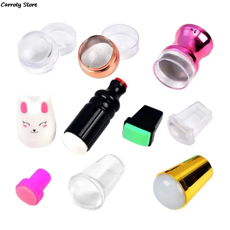 Nail Transparent Silicone Seal Head Template with Stamp Wholesale DIy Printing
Nail Transparent Silicone Seal Head Template with Stamp Wholesale DIy Printing