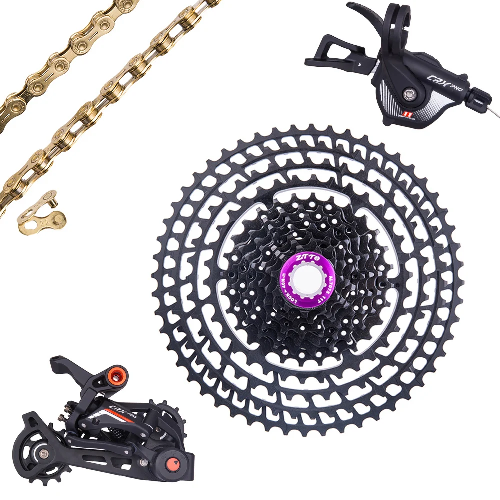 ZTTO Bike Derailleur SLR2 11 Speed CRX Groupset Gear Shifter Crankset Chain Cassette Ultralight Group Set 11-52T/11-50T/11-46T
ZTTO Bike Derailleur SLR2 11 Speed CRX Groupset Gear Shifter Crankset Chain Cassette Ultralight Group Set 11-52T/11-50T/11-46T