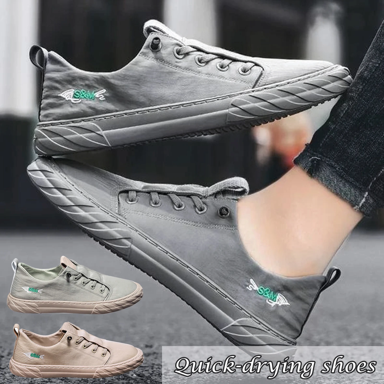 Ice Silk Sport Shoes Canvas Shoes Quick-Drying Breathable Casual Shoes for Men JL
Ice Silk Sport Shoes Canvas Shoes Quick-Drying Breathable Casual Shoes for Men JL
