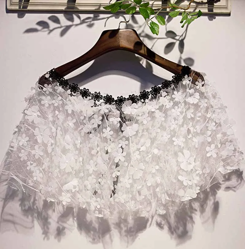 Summer Pullover Cape For Women White Lace Short Cloak Waistcoat Short Coat Thin Sunscreen Shawl Cape Cloak For Women
Summer Pullover Cape For Women White Lace Short Cloak Waistcoat Short Coat Thin Sunscreen Shawl Cape Cloak For Women