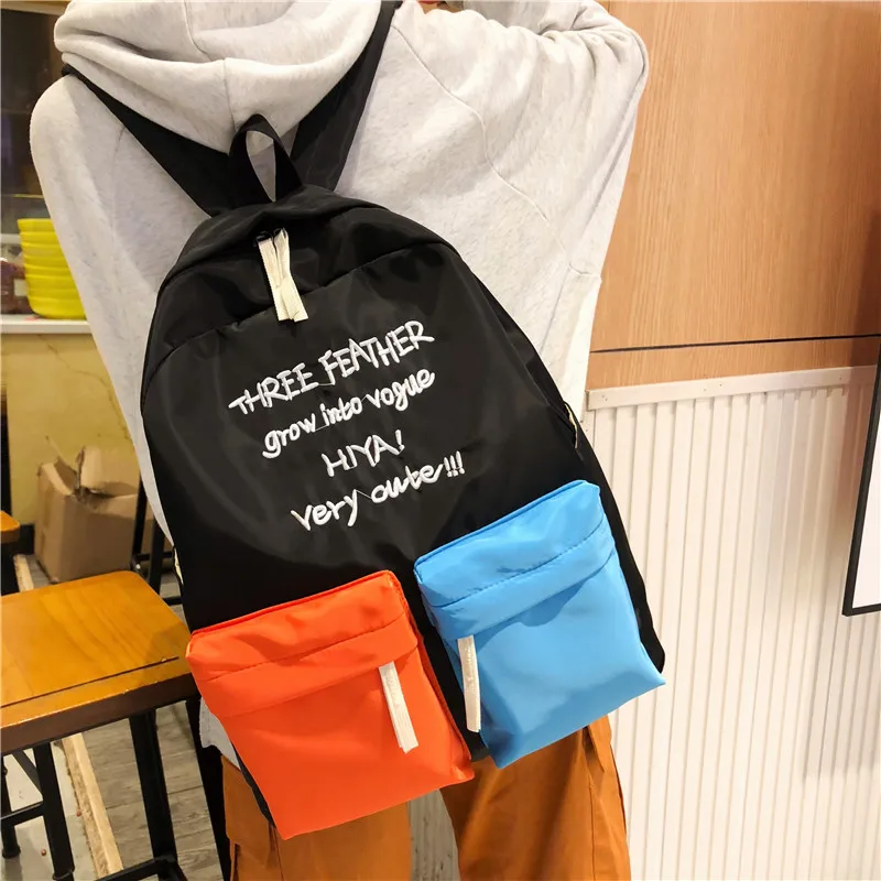 GALANODEL New Panelled Women Backpack Female Letter Embroidered Nylon Shoulder Bag Teenage Girls Schoolbag Travel Backpacks 
GALANODEL New Panelled Women Backpack Female Letter Embroidered Nylon Shoulder Bag Teenage Girls Schoolbag Travel Backpacks