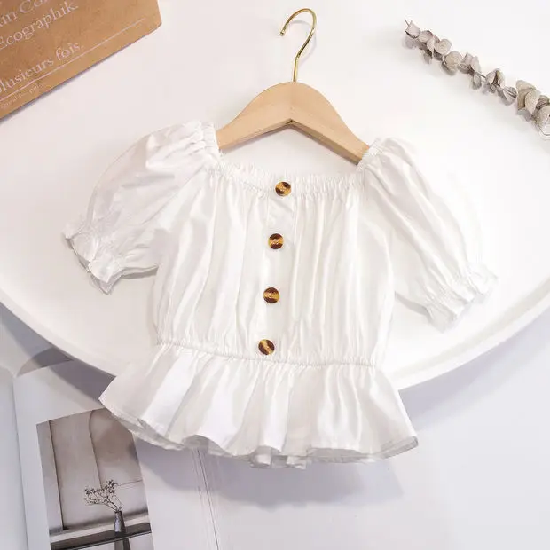 2021 Summer New Fashion Blouse for Big Girls Casual Clothes Children Puff Sleeve Girl Shirt Kids Elegant Sweet Blouses Tops Q74
2021 Summer New Fashion Blouse for Big Girls Casual Clothes Children Puff Sleeve Girl Shirt Kids Elegant Sweet Blouses Tops Q74