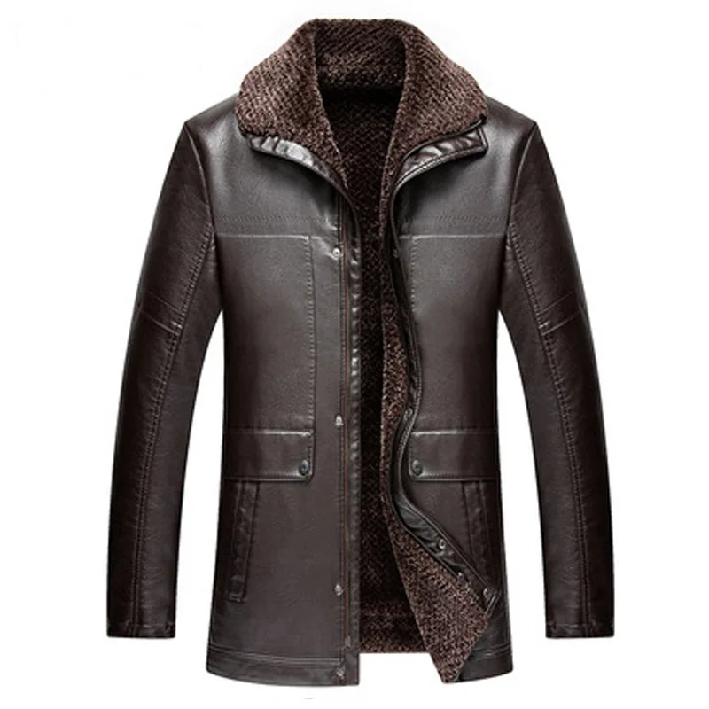 Новинка 2019, Высококачественная теплая зимняя кожаная мужская куртка
Новинка 2019, Высококачественная теплая зимняя кожаная мужская куртка