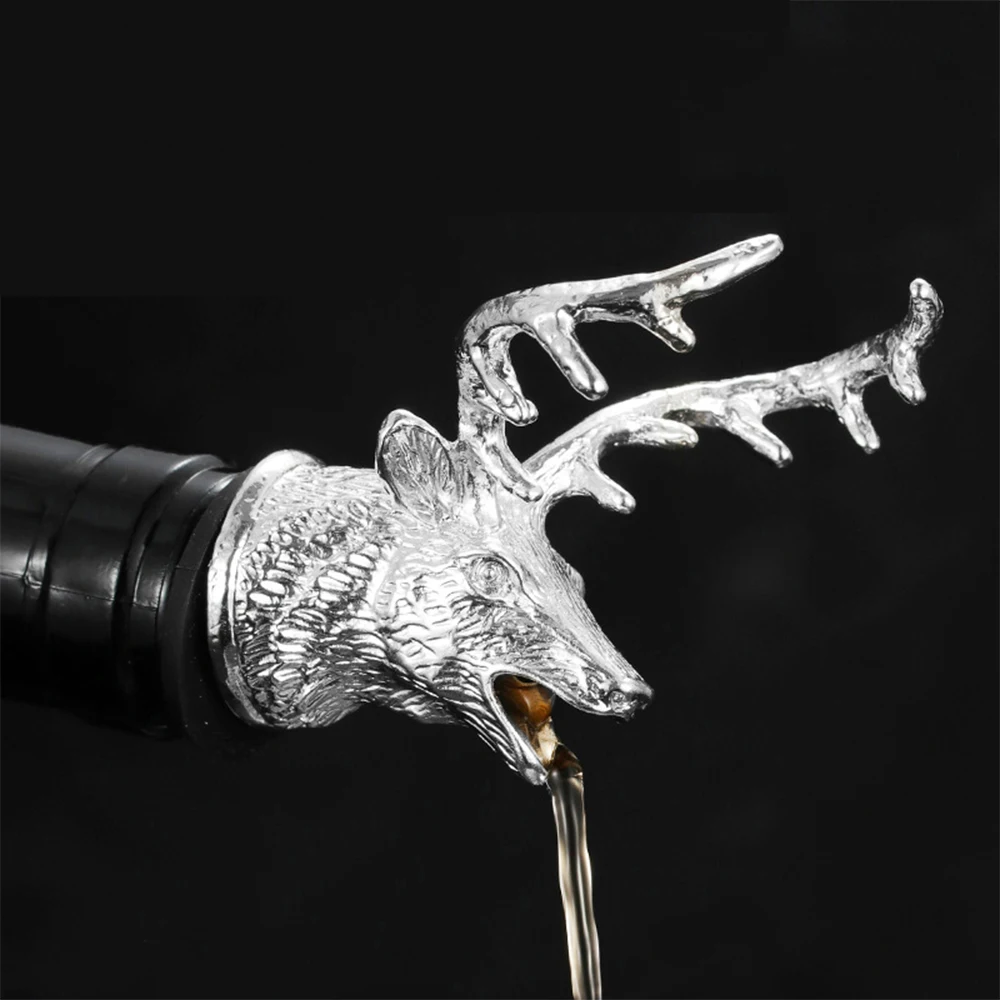 Wine Pourer Barware Zinc Alloy Deer Stag Head Unique Wine Bottle Stoppers Wine Aerators Bar Tools Get Together Gift Wine Pourers
Wine Pourer Barware Zinc Alloy Deer Stag Head Unique Wine Bottle Stoppers Wine Aerators Bar Tools Get Together Gift Wine Pourers