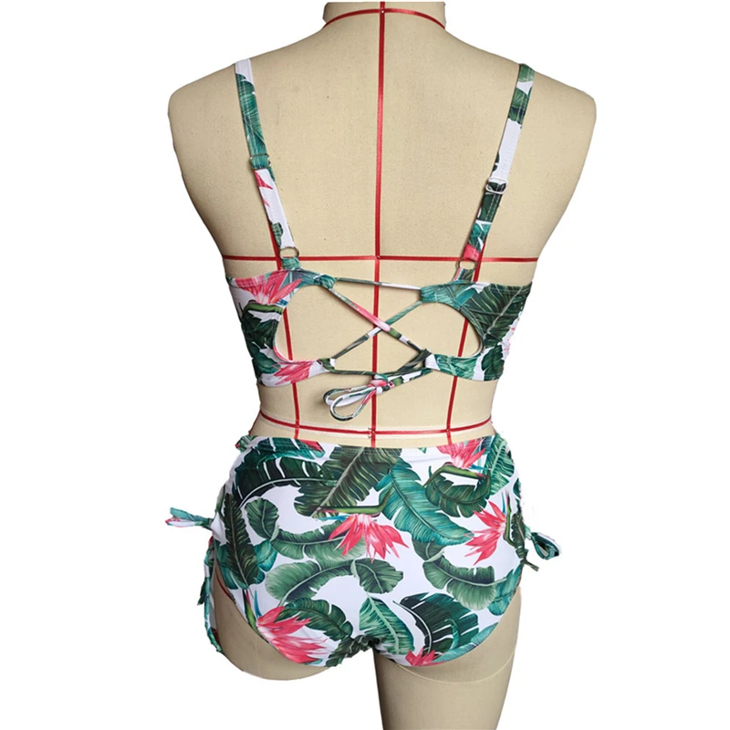 Bikini 2021 Women Falbala High Waisted Bikini Set Push-Up Swimsuit Bathing Swimwear Women Tankini Bathing Suit Women Biquini
Bikini 2021 Women Falbala High Waisted Bikini Set Push-Up Swimsuit Bathing Swimwear Women Tankini Bathing Suit Women Biquini