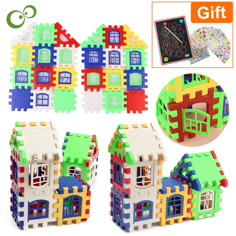 24Pcs/Set DIY Building Blocks Kid House Building Blocks Construction Developmental Toy Set 3D Bricks Toy Construction Bricks YJN
24Pcs/Set DIY Building Blocks Kid House Building Blocks Construction Developmental Toy Set 3D Bricks Toy Construction Bricks YJN
