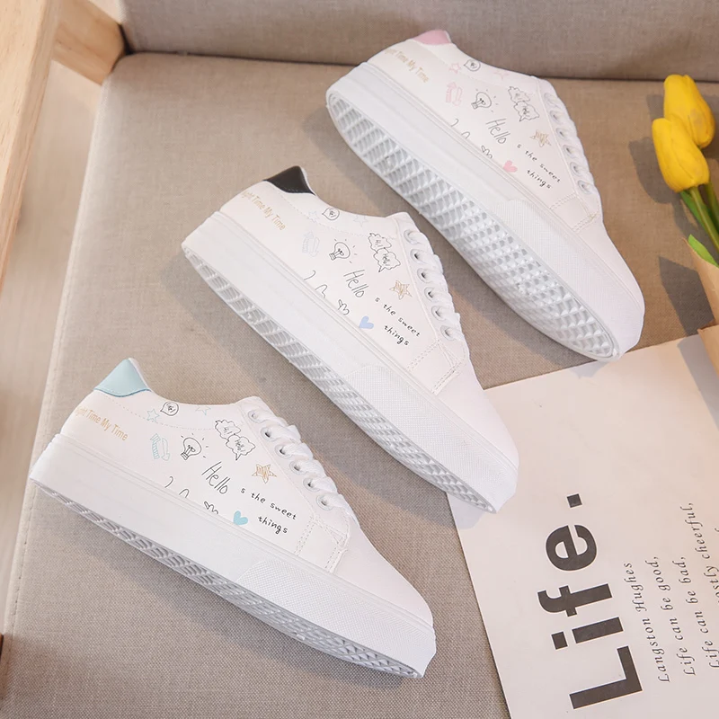 LLOGAI Women's Fashion Vulcanize Shoes Lace-Up Spring 2021 Autumn Casual Solid Breathable Sneakers for Women Zapatillas Mujer
LLOGAI Women's Fashion Vulcanize Shoes Lace-Up Spring 2021 Autumn Casual Solid Breathable Sneakers for Women Zapatillas Mujer