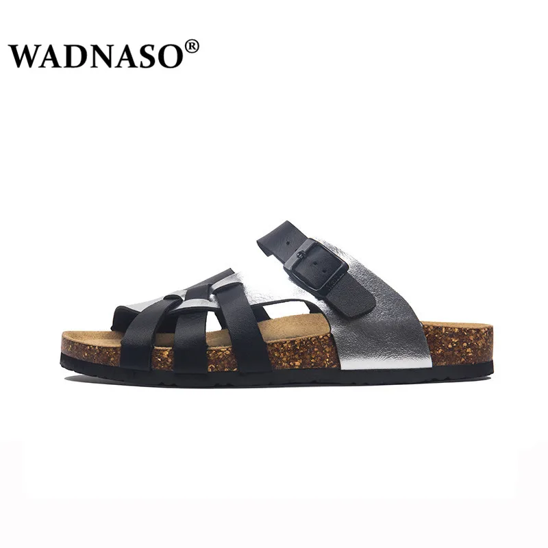 2020 Summer Rome Style Men Beach Cork Slippers Non-slip Cut-outs Outside Fashion PU Leather Slides Anti-slip Water Slides 35-45
2020 Summer Rome Style Men Beach Cork Slippers Non-slip Cut-outs Outside Fashion PU Leather Slides Anti-slip Water Slides 35-45