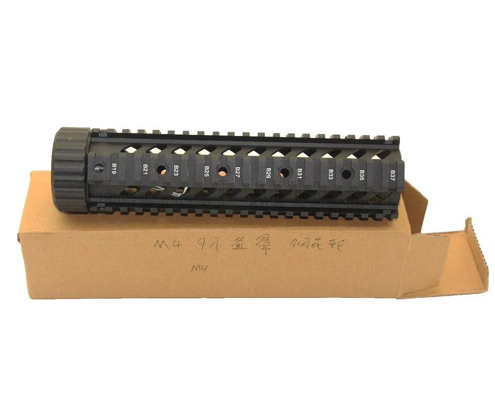 Hunting 9'' inch AR .223/5.56 Free Float Quad Handguard RAS Rail AR-15 M16 M4 Handguard RAS Airsoft Paintball Shoot Accessories 
Hunting 9'' inch AR .223/5.56 Free Float Quad Handguard RAS Rail AR-15 M16 M4 Handguard RAS Airsoft Paintball Shoot Accessories