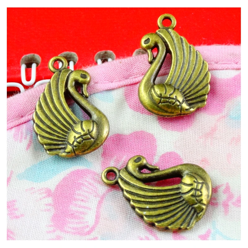 25pcs Swan Charms DIY Jewelry Making Pendant Fit Bracelets Necklaces Earrings Handmade Crafts Antique Bronze Charm
25pcs Swan Charms DIY Jewelry Making Pendant Fit Bracelets Necklaces Earrings Handmade Crafts Antique Bronze Charm