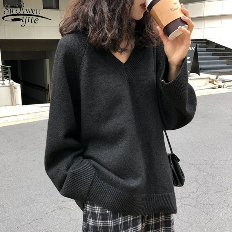 2021 New Fashion Lazy V-neck Solid Women's Sweater Autumn Long Sleeve Sleeve Knitted Jumper Pullover Winter Clothes Women 11652
2021 New Fashion Lazy V-neck Solid Women's Sweater Autumn Long Sleeve Sleeve Knitted Jumper Pullover Winter Clothes Women 11652