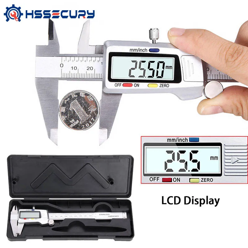 6 Inch 150mm Stainless Steel Vernier Caliper High precision Digital Caliper Measuring Instrument Range Finder Hand tools
6 Inch 150mm Stainless Steel Vernier Caliper High precision Digital Caliper Measuring Instrument Range Finder Hand tools