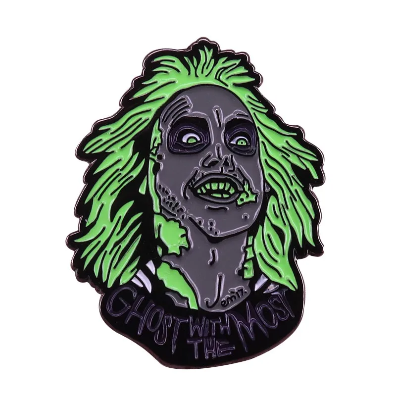 Эмалированная шпилька от Beetlejuice ретро комедия в стиле 80 х годов значок Призрака с