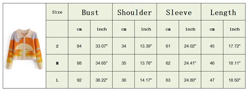 Women Autumn Vintage French Style Sunshine Print Short Knitted Sweater Chic Lady Fashion Single Breasted Loose Cardigans 
Women Autumn Vintage French Style Sunshine Print Short Knitted Sweater Chic Lady Fashion Single Breasted Loose Cardigans