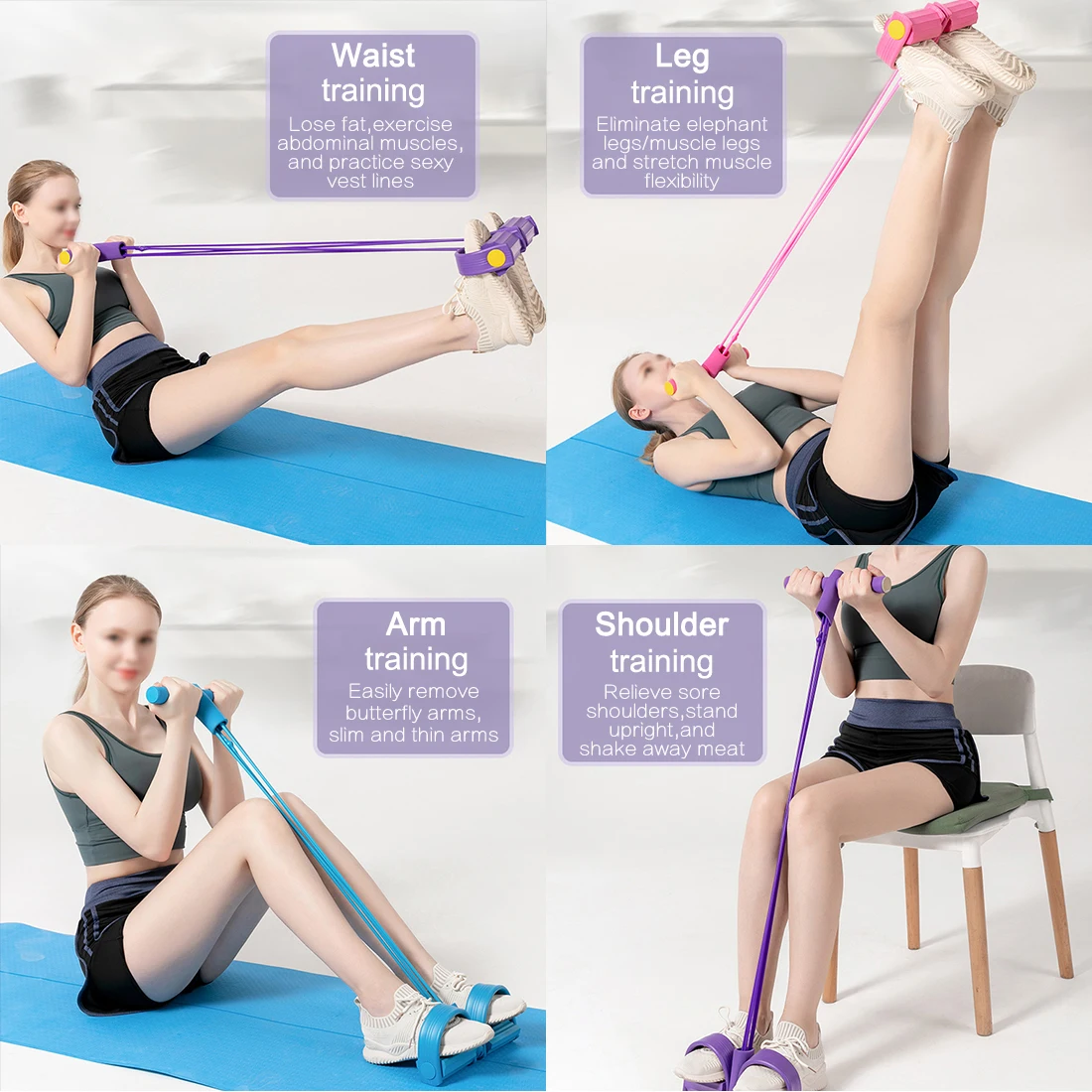 2/4 Tube Pull Rope For Fitness Pedal Resistance Bands Exerciser Sit-ups Elastic Band Yoga Elastic Up Pull Rope Gym Workout Bands
2/4 Tube Pull Rope For Fitness Pedal Resistance Bands Exerciser Sit-ups Elastic Band Yoga Elastic Up Pull Rope Gym Workout Bands