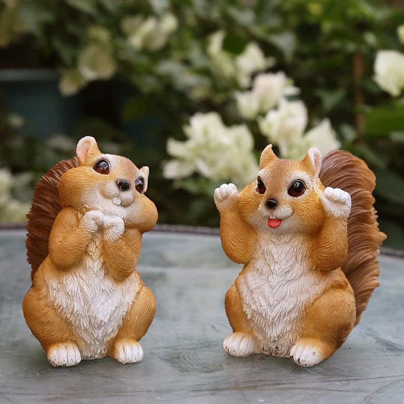 Simulation Animal Resin Squirrel Four-piece Suit Lovely Pine Cones Outdoor Garden Decoration Animal Statue Home Decoration
Simulation Animal Resin Squirrel Four-piece Suit Lovely Pine Cones Outdoor Garden Decoration Animal Statue Home Decoration