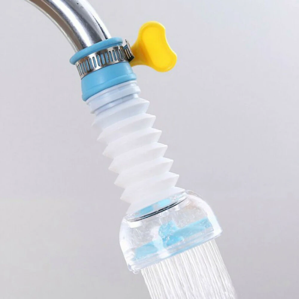 

Kitchen Faucet Accessories Splash-proof Sprinkler 360° Rotating Telescopic Tap Water Filter Water Saver Sprayer
