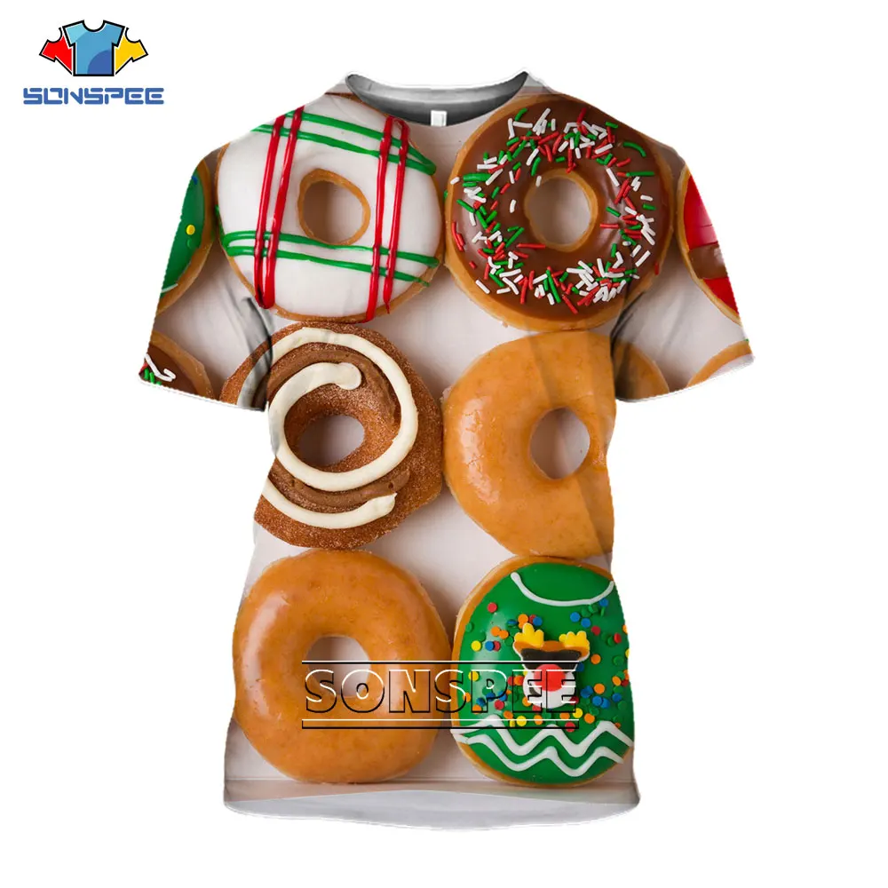 SONSPEE 2021 The New Men's And Ladies' T Shirts 3D Printed Sweets Food Donuts Fashion Cool Casual Harajuku Large Round Neck Tee
SONSPEE 2021 The New Men's And Ladies' T Shirts 3D Printed Sweets Food Donuts Fashion Cool Casual Harajuku Large Round Neck Tee