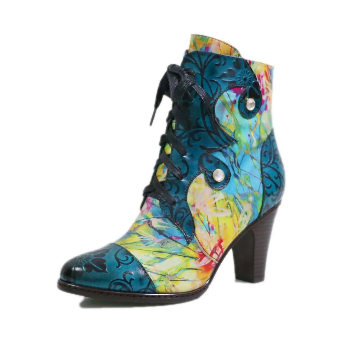 National style top layer cowhide 2020 women's short boots leather high-heeled shoes
National style top layer cowhide 2020 women's short boots leather high-heeled shoes