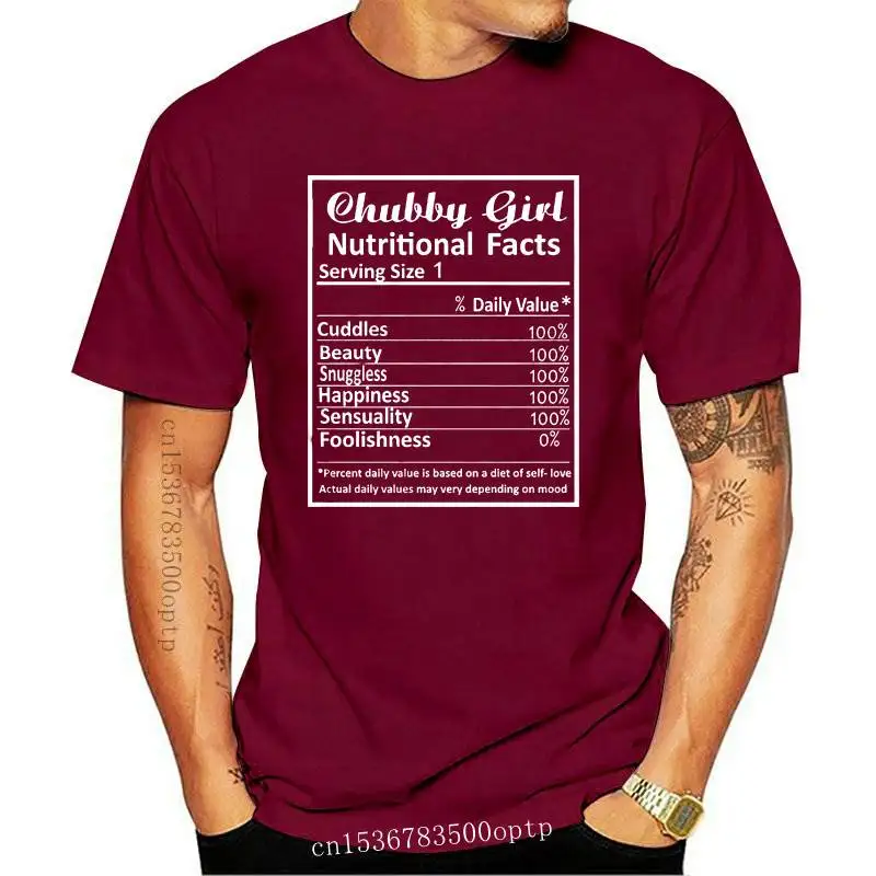 New Brand Chubby Girl Nutritional Facts Cuddles Beauty Snuggless T-SHIRT Men Short Sleeve T-Shirt
New Brand Chubby Girl Nutritional Facts Cuddles Beauty Snuggless T-SHIRT Men Short Sleeve T-Shirt